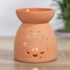 Terracotta Oil Burner - Flower
